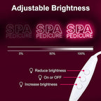 SPA Pedicure Neon Sign for Nail Salons, LED Spa Shop Cutcom Sign Lights Business Wall Decor for Beauty Salon Studio Room ART Decorations, 15.7"x7.3"