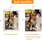 4x6 Acrylic Magnetic Picture Frames Refrigerator, Clear Magnetic Fridge Photo Frame Compatible with Polaroid Camera Photos for Home/Kitchen Refrigerator/Locker/Cabinets/Wall, 6 Pack