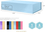 PACKHOME Extra Large Gift Box 17.5x11.3x4.3 Inches, Sturdy Shirt Box with Magnetic Lid for Clothes and Large Gifts (Glossy Light Blue)