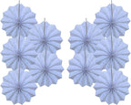 White Party Decorations,Wedding Decorations for Party Events Accessories,White Birthday Decor,Anniversary Decorations,Birthday Decorations for Men 8in Hanging Paper Fans 30 Color DIY Set(White)