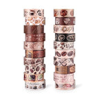 20 Rolls Coffee Theme Washi Tape Set, Writable Decorative Tapes for Scrapbooking, Bible Journaling, Bullet Journaling, 0.6"x79" per Roll