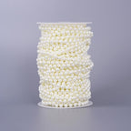 27 Yards/82 Feet Pearl Garland Craft String Pearls, Faux Pearl for Wedding Party Decoration, Christmas Tree Decorations and DIY Crafts (Ivory, 6 mm 82 Feet)