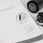 Book Embosser Personalized - Embosser Stamp Custom for Book, Cards, Paper, Napkins, Perfect for Book Lovers, Personal Library and Wedding, A Thoughtful Gift for Any Occasion - Books
