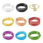 Fashewelry 52 Feet 6 Gauge Aluminum Wire 8 Colors Bendable Metal Sculpting Wire for Jewelry Craft, Dolls Skeleton, Wall Sculpting, Garden Decor