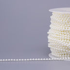 44 Yards/131 Feet Pearl Garland Craft String Pearls, Faux Pearl for Wedding Party Decoration, Christmas Tree Decorations and DIY Crafts (Ivory, 4 mm 131 Feet)