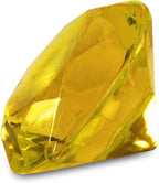 Super Z Outlet Acrylic Color Faux Round Diamond Crystals Treasure Gems for Table Scatters, Vase Fillers, Event, Wedding, Birthday Decoration Favor, Arts & Crafts (1 Pound, 240 Pieces) (Yellow)