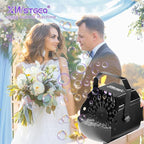 Stage Bubble Machine with Lights, Wireless Remote - Perfect for Weddings, Commercial Performances, Parties, and Carnivals