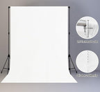 10x20FT Large White Screen Backdrop Photography Backgrounds for Zoom Meeting, Game Live Steaming and Photo Studio Shooting Props