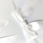 36pcs 3-1/2" White Satin Ribbon Bows with Twist Ties for Big Ribbon Bows for Gift Wrapping Packing Wedding Accessories Decoration (White)