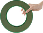 DOITOOL Flower Foam Ring with Suction Cup Car Flower Mud Green Wet Foam Blocks Round Floral Foam Blocks Artificial Floral Arrangements Mud for Florist Wedding Car Holiday Decoration 140g