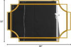 Kelly Miller 32"x48" Large Gold Mirror for Wall, Modern Decorative Mirror Rectangle Wall Vanity Mirror Bevelled Full Length for Bathroom Living Room Bedroom Farmhouse Fireplace Entryway