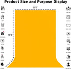 8x10FT Soft Pure Yellow Backdrop Screen Photo Backdrop Video Recording Curtain Party Decor Photography Studio Props