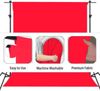 Red Photography Backdrop for Photoshoot, Photo Backdrop Curtain, Perfect Red Backdrops for Party Portrait Photoshoots Video Studio 8FTx10FT