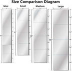 Unbreakable Acylic Small Mirror Tiles for Kids, (4-Pcs 14x14 Inch) Plastic Mirrors for Wall, Stick on Mirrors for Wall Decor, Shatterproof Mirror for Kids Bedroom