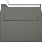 LUXPaper A9 Invitation Envelopes | Peel & Press | 5 3/4" x 8 3/4" | Smoke Gray | 80lb. Text | 50 Qty
