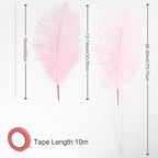 Bulk Pink Ostrich Feathers - 12pcs 12-14inch Crafting Supplies for Centerpiece Table Decorations