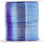 Mandala Crafts 14 Gauge Anodized Aluminum Craft Wire for Jewelry Making - 240 FT Colored Flexible Pastel Wire - Bendable for Bonsai Armature Crafting Sculpting