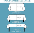 VidaFete Tablecloth 60 * 120inch 10pack Rectangle Table Cloth Polyester, Stain Wrinkle Resistant Dining Table Cover for Kitchen Dinning Party Wedding Rectangular Tabletop Buffet Decoration(White)