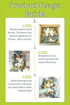 Wedding Sign Faux Flower Swag (Pack of 2) for Ceremony Party Reception Entrance Floral Decor Wall Easel Stand for Wedding Poster Welcome Sign (Bright Yellow)