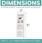pbf PHOTO BOOTH FRAMES 2x6 Magnetic Picture Frames for Refrigerator | 2 x 6 Clear Magnetic Acrylic Frames for Photo Strips | Magnetic Photo Holders for Fridge, Locker, Sign Holder (100-Pack)