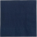JAM PAPER Small Beverage Napkins - 5 x 5 - Navy Blue - 50/Pack