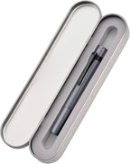Hongdian M2 Black Forest Mini Fountain Pen, Bent Nib & Sleek Shape Aluminium Short Pocket Travel Pen (Space Gray)