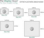 TheDisplayGuys - 25-Pack #53 Kraft Paper Cardboard Gift Boxes/Jewelry Cases w. Cotton Padding & Lid - Gold Foil - (5.4" x 3.9" x 1.0")