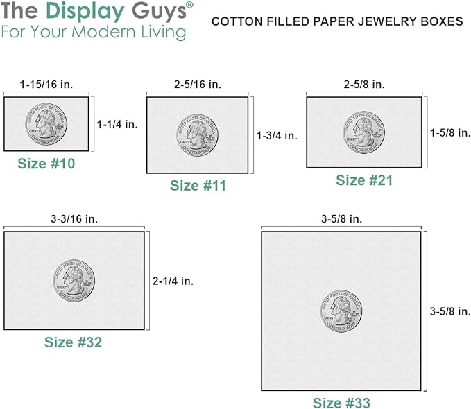 TheDisplayGuys - 25-Pack #53 Kraft Paper Cardboard Gift Boxes/Jewelry Cases w. Cotton Padding & Lid - Marble White - (5.4" x 3.9" x 1.0")