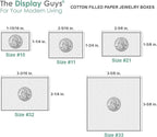 TheDisplayGuys - 25-Pack #53 Kraft Paper Cardboard Gift Boxes/Jewelry Cases w. Cotton Padding & Lid - Purple - (5.4" x 3.9" x 1.0")