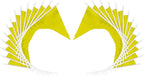 12 Pack Yellow Pennant Flags Small Mini Hand Held Solid Color Pennant On Sticks Flags with 12.6"Solid Pole & Spear Top,Party Events Celebration,School,Grand Opening,Kids Birthday,Sports Clubs,Flower Pot