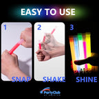 Premium Glow Fever Bulk Ultra Bright Multi Color Glow Sticks Emergency Light Sticks for Camping Accessories Parties Hurricane Supplies Earthquake Survival Kit and More