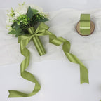 Light Green Solid Satin Ribbon 1-1/2 Inch 50 Yards Solid Polyester Fabric Ribbon for Gift Wrapping Wedding Christmas Baby Shower Birthday Party Decoration Handmade Immortal Flower Craft