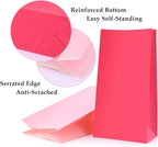 Oletx 30-Pack Pink Party Favor Paper Bags for Birthday,Treat,Goodie, Candy, Paper Lunch Bags, Babyshower,Valentine's Day,Mother's Day
