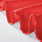 60 inch Round Tablecloth Washable Polyester Table Cloth Decorative Table Cover for Wedding Party Dining Banquet（60 inch,Red）