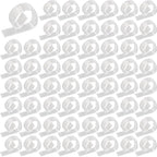 72PCS Transparent Clear Tablecloth Clips, Plastic Table Cloth Clips，Windproof Table Cover Holder Clamps，Table Cloth Holder for Christmas Home Wedding Party Indoor Outdoor Camping Picnic (72)
