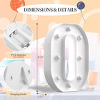 LED Marquee Light Up Numbers Sign - Lighted Birthday Numbers Sign for 18th Birthday Party Decoration, Bar Wall, Home, Table Room, Wedding and Christmas Decorations, Number 18