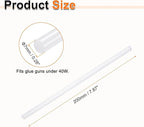 HARFINGTON 10pcs Hot Glue Sticks 0.28" Dia x 7.87" Long EVA Mini Hot Melt Adhesive Glue Stick for Hot Melt Gun Wood Plastic Glass Flowers Fabrics Foam, Clear