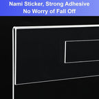 8.5x11 inches Acrylic Sign Holder Wall Mounted Portrait Nami Tape, 8 1/2 x 11 Clear Plastic Plexiglass Sign Holder for Office, Home, Store, Restaurant Window Door -No Drilling(3 Pack)