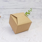 Brown Box for Presents, 10 Pack Small Empty Kraft Paper Gift Boxes with Ribbon For Packaging Candy, Cookie, Chocolate, Craft, Candle, Small Gifts, 4.75” x 4.75” x 3.53”