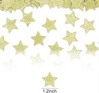 Glitter Star Confetti for Party and Tables Decoration,Baby Shower Birthday Wedding Graduation Retirement Bachelor Party,1.2inch in Diameter,200pc