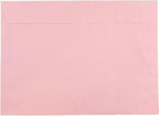 JAM PAPER 9 x 12 Booklet Premium Envelopes - Baby Pink Pastel - 50/Pack