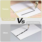 60Pcs Premium Place Cards With Gold Foil Border - 2" x 3.5" Tent Cards for Wedding, Table, Dinner Parties - Small Escort and Name Cards