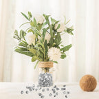 Fake Crushed Ice Cubes, Vase Fillers, 11 * 14 mm 650 pcs Reusable Fake Ice Cubes Artificial Acrylic Crystal Cubes for Wedding Decor Gold