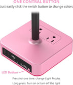 KAFRI RGB Headphone Stand with USB Charger Desk Gaming Headset Holder Hanger Rack with 3 USB Charging Port and 2 Outlet - Suitable for Gamer Desktop Table Game Earphone Accessories Girlfriend Gift