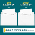 6x9 Booklet Envelopes - 250 Pack - Self Seal Mailing Envelopes - White Letter With Peel & Seal Closure - Open-Side - 28 Lb Paper - Plain for Business and Personal Use