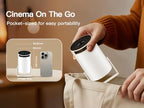 WEMI Smart Minin Projector with Wifi and Bluetooth for Indoor and Outdoor Activities (OptiBarrel 500)