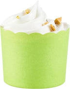 Panificio 6 Ounce Cupcake Wrappers, 200 Scalloped Baking Cups - Oven-Ready, Greaseproof, Green Paper Cupcake Liners, Disposable, For Birthdays, Baby Showers, Or Weddings - Restaurantware