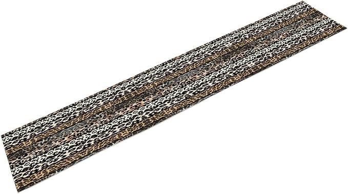 Cow Patchwork Print Table Runner, Country Farm Animal Fur Skin Farm Safari Wildlife Pattern Table Runner for Dinner Dinning Home Kitchen Living Room Party Holidays Setting, 13x108 Inch