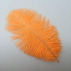 Sowder 10-12inch(25-30cm) Ostrich Feathers Plume for Wedding Centerpieces Home Decoration Pack of 10pcs(Orange)