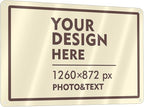 Custom Outdoor Metal Sign - Personalized Aluminum Signs for Office, Home, Business, Decor, Custom Road Signs, Rust-Proof, Brown Text Box, 12x8 Inches
